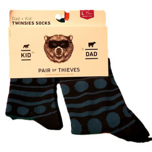 𝅺PAIR of Thieves Twins/ twinsies Socks kid dad mom